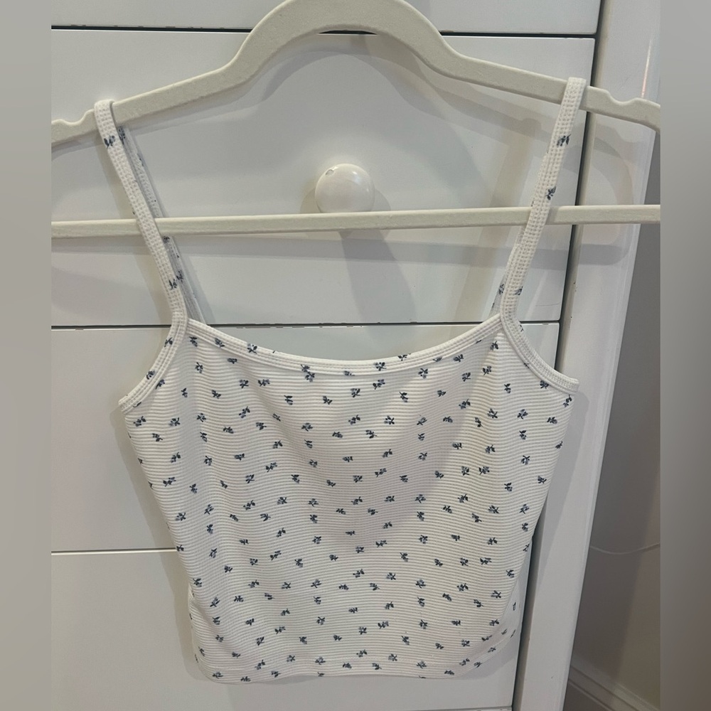 Garage White Floral Women's Top